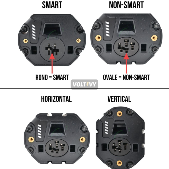 Sur cette image, vous pouvez voir comment reconnaître la différence entre un tube de puissance Bosch SMART et un tube de puissance Bosch non SMART et vous pouvez voir comment reconnaître la différence entre un tube de puissance Bosch vertical et un tube d