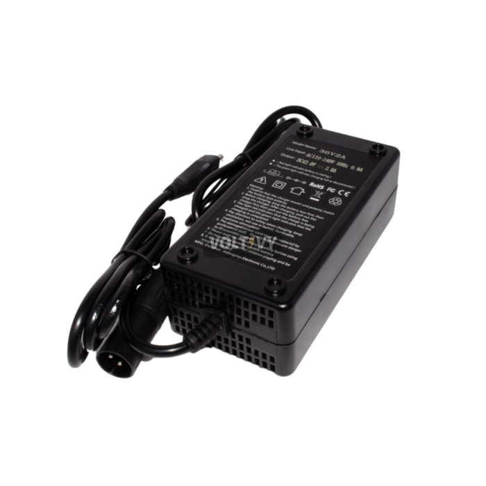 Universele XLR oplader fiets 2A 36V